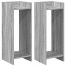 vidaXL Növényállvány 2 pcs Szürke Sonoma 30 x 30 x 80 cm Mérnöki fa