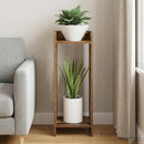 vidaXL Növényállvány polcokkal Öreg fa 30 x 30 x 80 cm Mérnöki fa