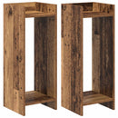 vidaXL Növényállvány 2 db Antik Fa 30 x 30 x 80 cm Szerelt Fa