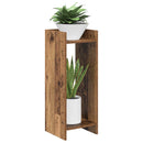 vidaXL Növényállvány 2 db Antik Fa 30 x 30 x 80 cm Szerelt Fa