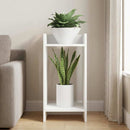 vidaXL Növényállvány polcokkal Fehér 30 x 30 x 60 cm Mérnöki fa