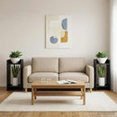 vidaXL Növényállvány Fekete Tölgy 30 x 30 x 60 cm Szerelt Fa