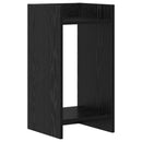 vidaXL Növényállvány Fekete Tölgy 30 x 30 x 60 cm Szerelt Fa