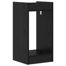 vidaXL Növényállvány Fekete Tölgy 30 x 30 x 60 cm Szerelt Fa
