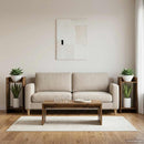 vidaXL Növényállvány 2 pcs Füstölt Tölgy 30 x 30 x 60 cm Mérnöki fa