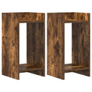 vidaXL Növényállvány 2 pcs Füstölt Tölgy 30 x 30 x 60 cm Mérnöki fa
