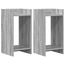 vidaXL Növényállvány 2 pcs Szürke Sonoma 30 x 30 x 60 cm Mérnöki fa
