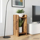 vidaXL Növényállvány 2 db Antik Fa 30 x 30 x 60 cm Szerelt Fa