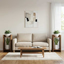 vidaXL Növényállvány 2 pcs Öreg fa 30 x 30 x 60 cm Mérnöki fa