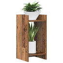 vidaXL Növényállvány 2 db Antik Fa 30 x 30 x 60 cm Szerelt Fa
