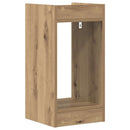 vidaXL Növényállvány 2 pcs Kézműves Tölgy 30 x 30 x 60 cm Mérnöki fa