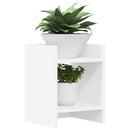 vidaXL Növényállvány polcokkal Fehér 30 x 30 x 40 cm Mérnöki fa