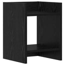 vidaXL Növényállvány Fekete Tölgy 30 x 30 x 40 cm Szerelt Fa
