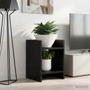 vidaXL Növényállvány 2 pcs Fekete Tölgy 30 x 30 x 40 cm Mérnöki fa