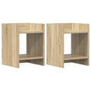 vidaXL Növényállvány 2 pcs Sonoma tölgy 30 x 30 x 40 cm Mérnöki fa