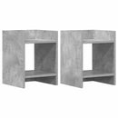 vidaXL Növényállvány 2 pcs Beton Szürke 30 x 30 x 40 cm Mérnöki fa