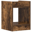 vidaXL Növényállvány 2 pcs Füstölt Tölgy 30 x 30 x 40 cm Mérnöki fa