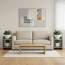 vidaXL Növényállvány 2 pcs Szürke Sonoma 30 x 30 x 40 cm Mérnöki fa