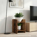 vidaXL Növényállvány 2 db Antik Fa 30 x 30 x 40 cm Szerelt Fa