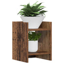vidaXL Növényállvány 2 db Antik Fa 30 x 30 x 40 cm Szerelt Fa
