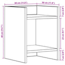 vidaXL Növényállvány 2 db Antik Fa 30 x 30 x 40 cm Szerelt Fa
