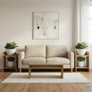 vidaXL Növényállvány 2 pcs Kézműves Tölgy 30 x 30 x 40 cm Mérnöki fa