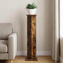 vidaXL Növényállvány Füstölt Tölgy 25 x 25,5 x 100,5 cm Mérnöki fa