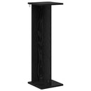 vidaXL Növényállvány Fekete Tölgy 25 x 25,5 x 80,5 cm Szerelt Fa