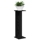 vidaXL Növényállvány Fekete Tölgy 25 x 25,5 x 80,5 cm Szerelt Fa