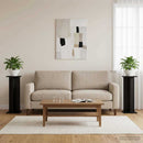 vidaXL Növényállvány 2 pcs Fekete Tölgy 25 x 25,5 x 80,5 cm Mérnöki fa