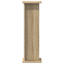 vidaXL Növényállvány 2 pcs Sonoma tölgy 25 x 25,5 x 80,5 cm Mérnöki fa