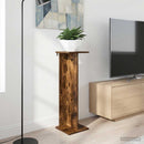vidaXL Növényállvány Füstös Tölgy 25 x 25,5 x 80,5 cm Szerelt Fa