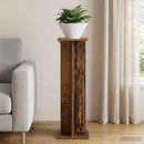 vidaXL Növényállvány Öreg fa 25 x 25,5 x 80,5 cm Mérnöki fa