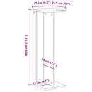 vidaXL Növényállvány 2 db Antik Fa 25 x 25,5 x 80,5 cm Szerelt Fa
