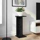 vidaXL Növényállvány 2 pcs Fekete Tölgy 25 x 25,5 x 60,5 cm Mérnöki fa