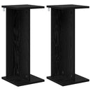 vidaXL Növényállvány 2 pcs Fekete Tölgy 25 x 25,5 x 60,5 cm Mérnöki fa