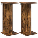 vidaXL Növényállvány 2 pcs Füstölt Tölgy 25 x 25,5 x 60,5 cm