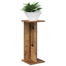 vidaXL Növényállvány 2 db Antik Fa 25 x 25,5 x 60,5 cm Szerelt Fa