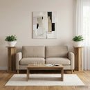vidaXL Növényállvány 2 pcs Kézműves Tölgy 25 x 25,5 x 60,5 cm