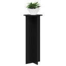 vidaXL Növényállvány 2 db Fekete Ø40 x 100 cm Szerelt Fa