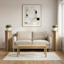 vidaXL Növényállvány 2 pcs Sonoma Tölgy Ø40 x 100 cm Szerelt Fa