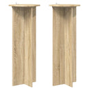 vidaXL Növényállvány 2 db Sonoma Tölgy Ø40 x 100 cm Szerelt Fa
