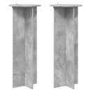vidaXL Növényállvány 2 pcs Betonszürke Ø40 x 100 cm Szerelt Fa