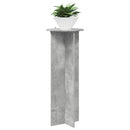 vidaXL Növényállvány 2 pcs Betonszürke Ø40 x 100 cm Szerelt Fa