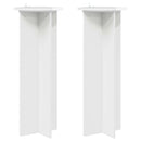 vidaXL Növényállvány 2 pcs Magasfényű Fehér Ø40 x 100 cm Szerelt Fa