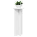 vidaXL Növényállvány 2 pcs Magasfényű Fehér Ø40 x 100 cm Szerelt Fa