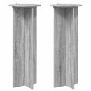 vidaXL Növényállvány 2 pcs Szürke Sonoma Ø40 x 100 cm Szerelt Fa