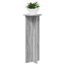 vidaXL Növényállvány 2 pcs Szürke Sonoma Ø40 x 100 cm Szerelt Fa