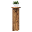 vidaXL Növényállvány 2 db Antik Fa Ø40 x 100 cm Szerelt Fa