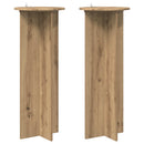 vidaXL Növényállvány 2 pcs Kézműves Tölgy Ø40 x 100 cm Szerelt Fa